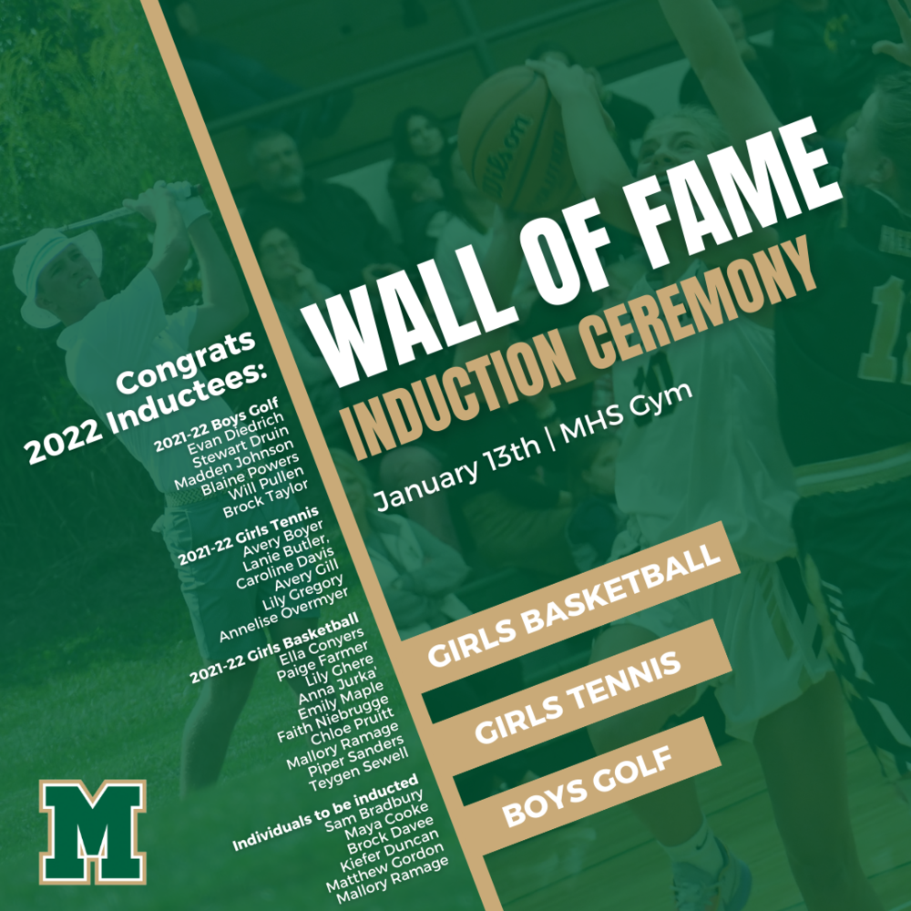 MHS Wall of Fame Induction Ceremony