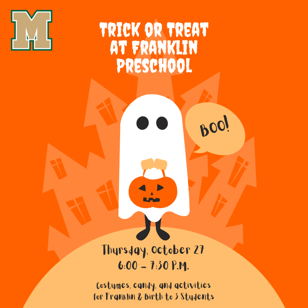 Franklin Preschool Hosting Trick or Treat Event Franklin Preschool