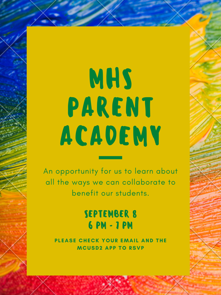 Parent Academy Announcement