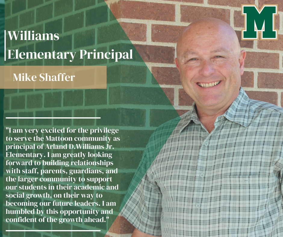 Williams Elementary New Principal Mike Shaffer