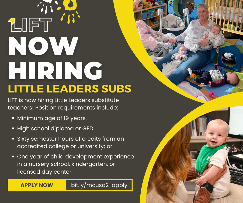 Now Hiring Little Leaders Subs