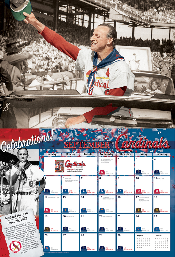 Stan Musial 2021 Calendar