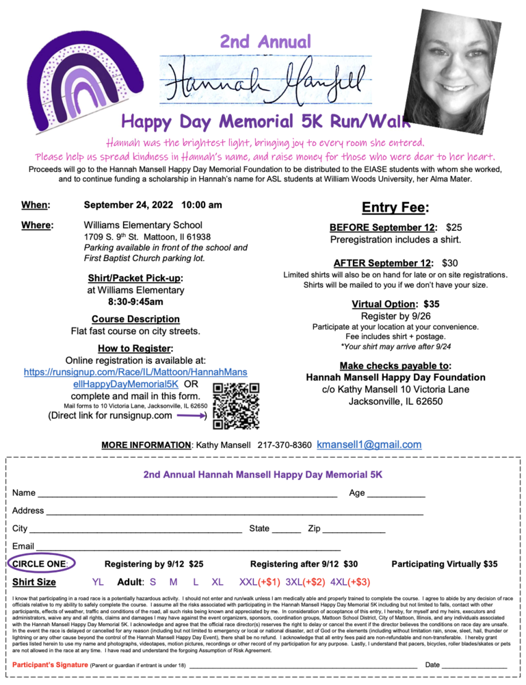 2nd annual Happy Day Memorial5k