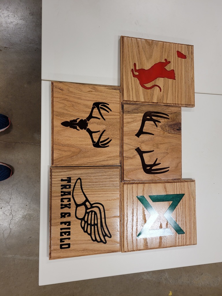 Epoxy plaque projects