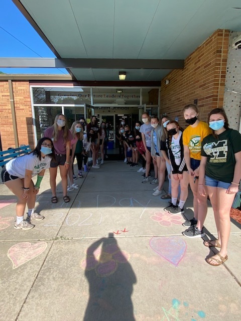 MHS students at Franklin Pre-School Fun Day