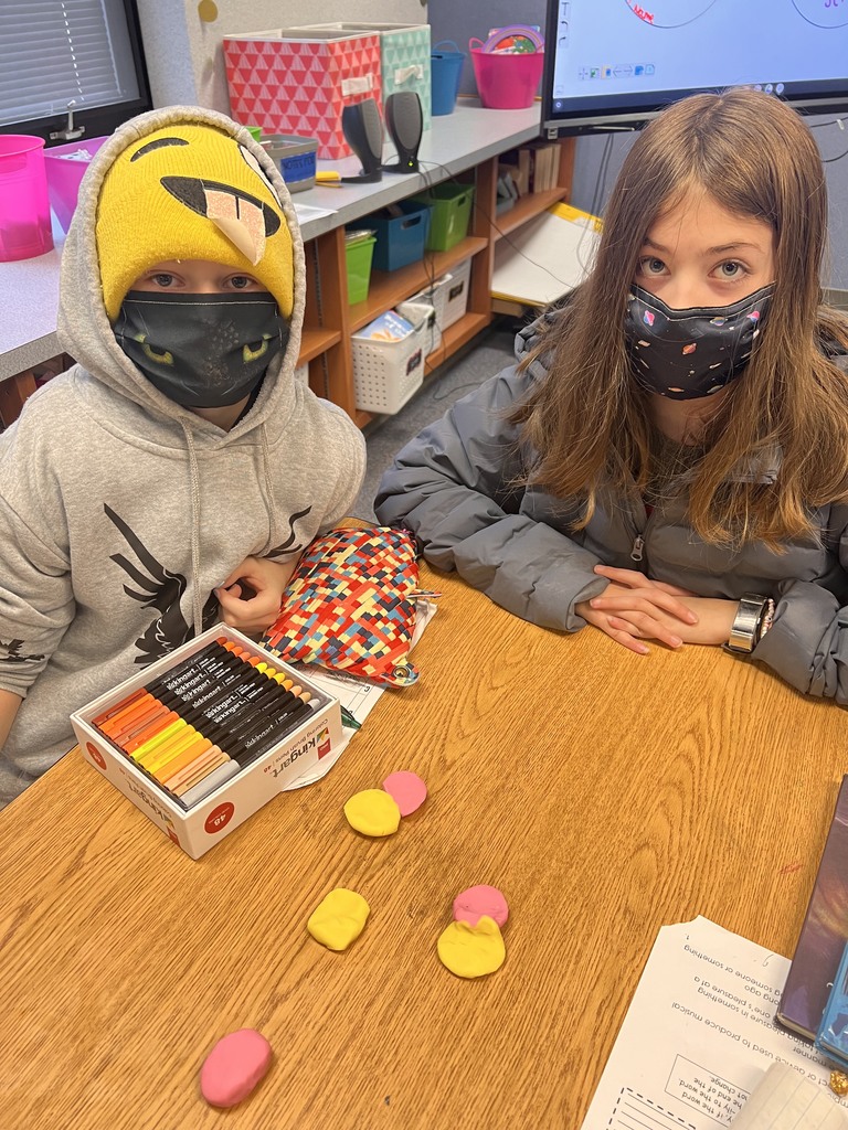students using clay