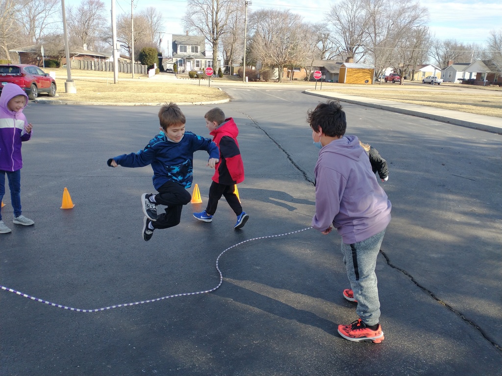 Mr Wheelers class jumping rope