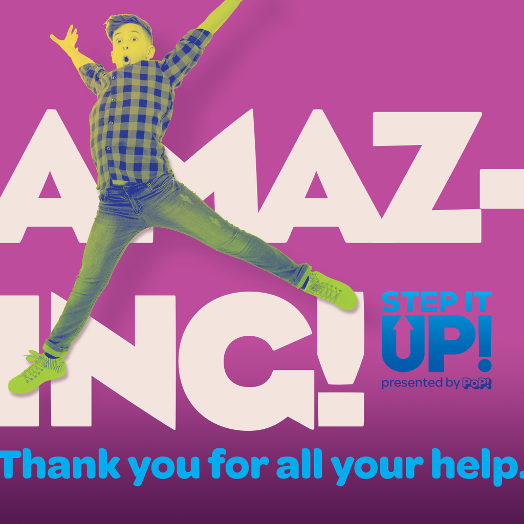 POP Step It Up Fundraiser at Riddle Elementary Thank you for the help graphic