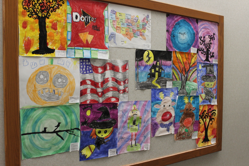 Riddle Elementary school students artwork