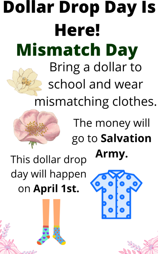 Dollar Drop Mismatch Day for Kindness Cafe