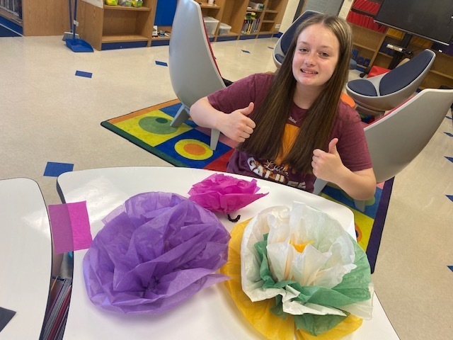 The final DIY Craft in the MMS library is DIY tissue paper flowers