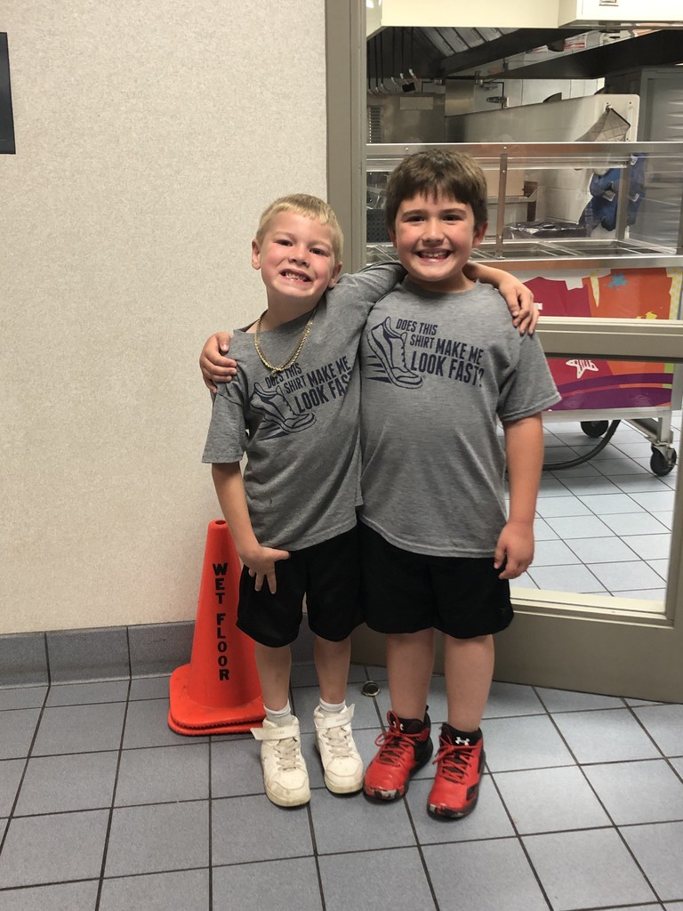 Twin Day at Riddle Elementary with 2 boys