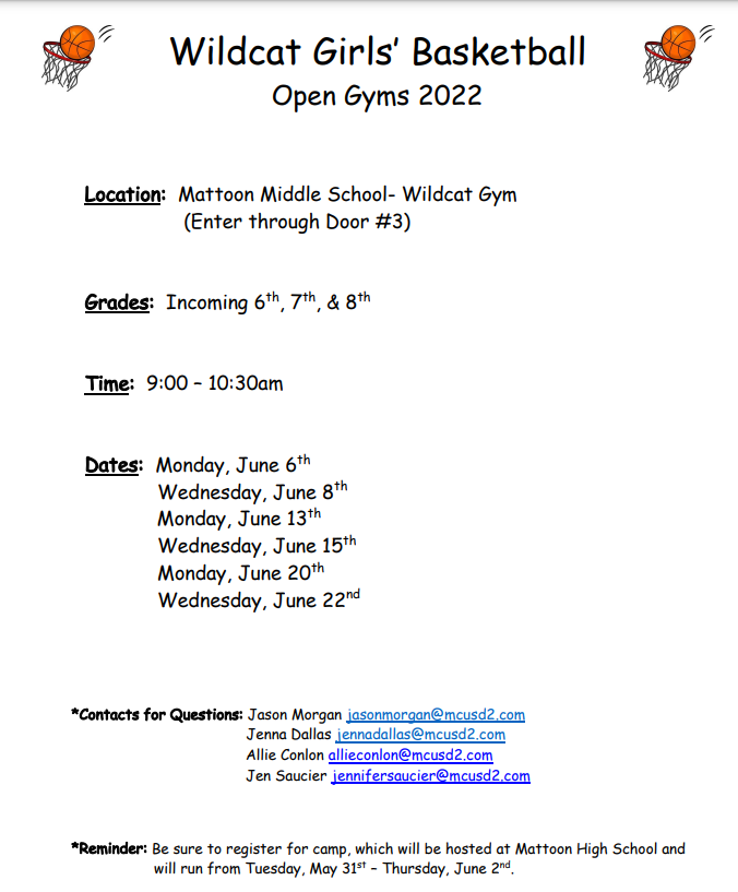 Wildcat Girls Basketball Info
