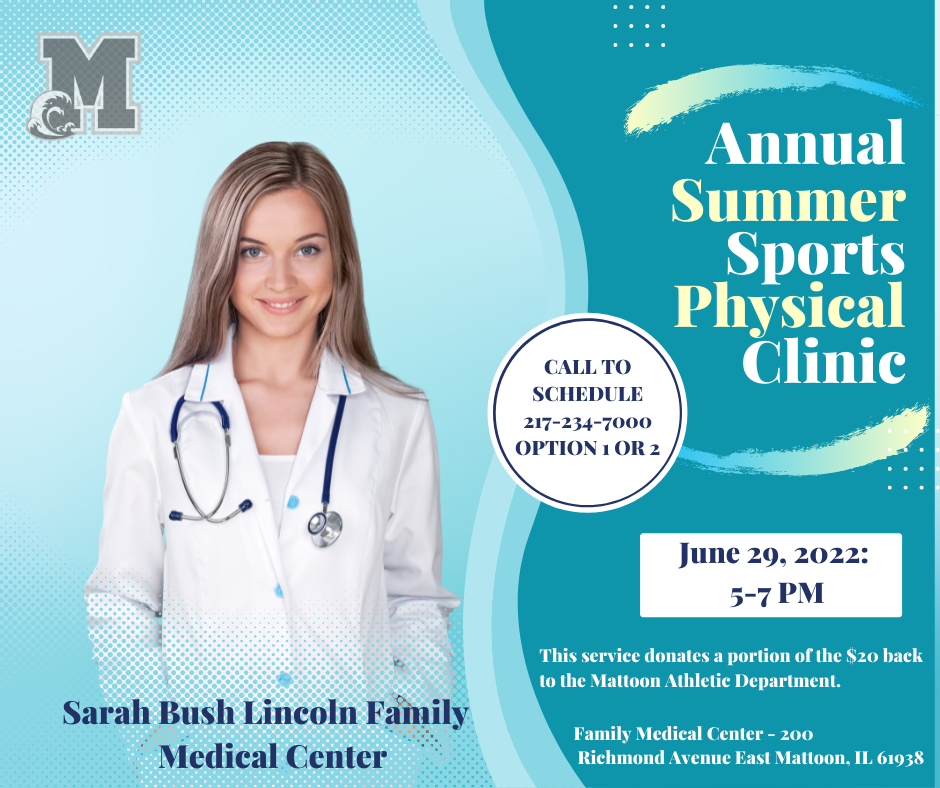 Sarah Bush Lincoln Summer Sports Physical Clinic happens June 29