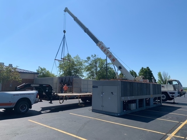 Chiller removal & replacement at Riddle Elementary
