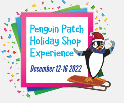 penguin patch Holiday shop experience at Riddle Elementary