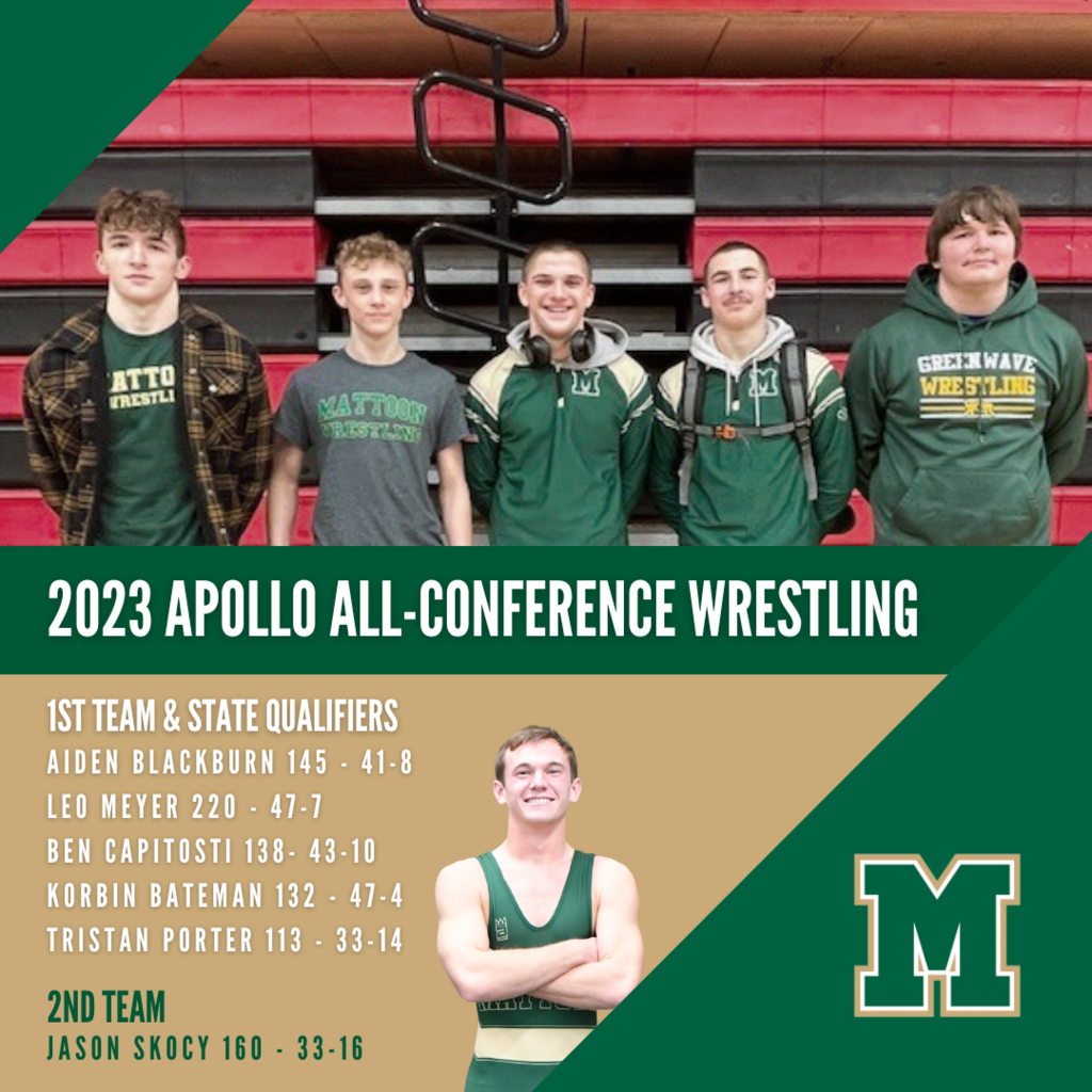 2023 Apollo All Conference Wrestling Students