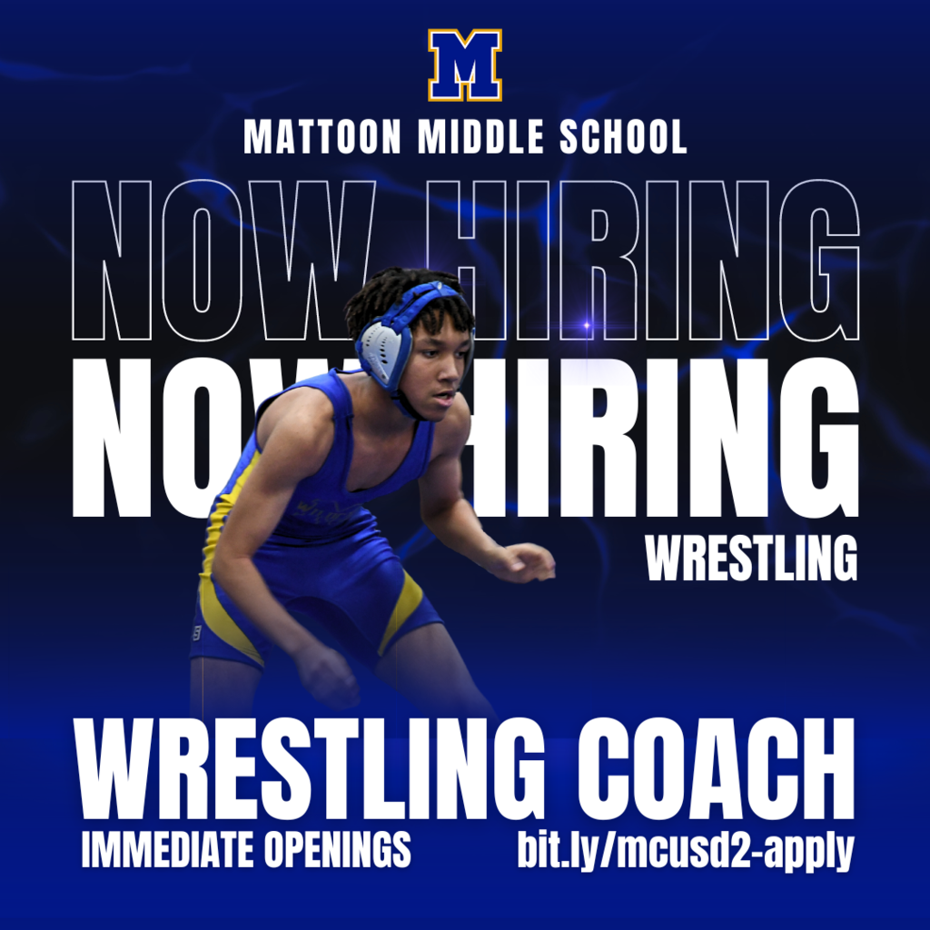 MMS Now hiring wrestling coach. Immediate openings. bit.ly/mcusd2-apply