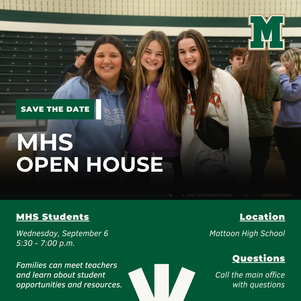 The MHS Open House will be held one week from today on Wednesday, September 6th from 5:30-7:00 p.m. Families will be able to meet teachers and learn about student opportunities and resources.  Please make it to Wave Time by 5:30 p.m. Doors will open early. For the full schedule, click the link below. 📚👇  mcusd2.org/OpenHouseMHS