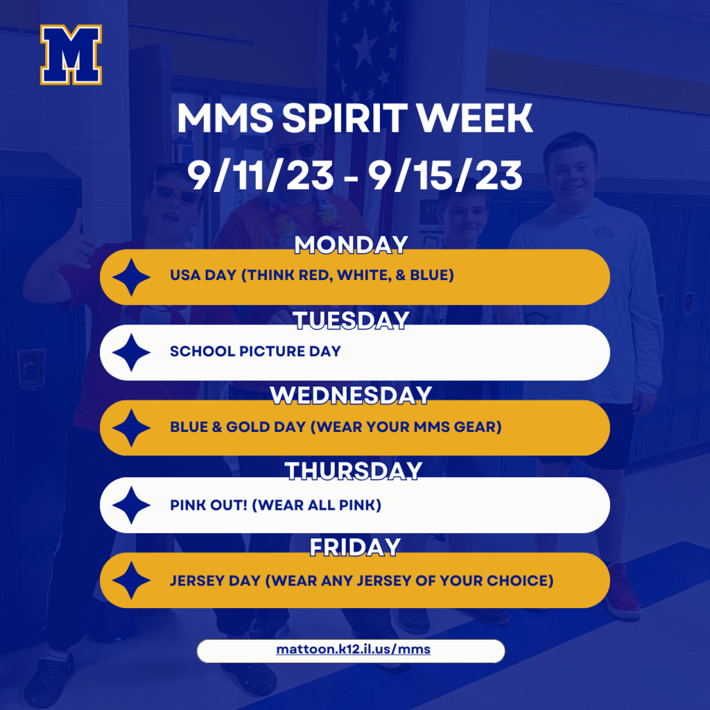 MMS Spirit Week 9/11-9/15/23
