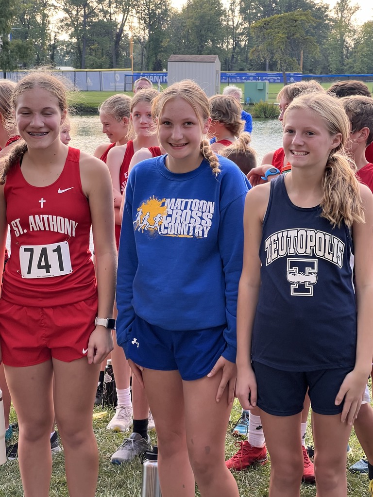Morgan Cole placed 9th out of 55 at the South Central Middle School Cross Country Conference at EIU on Sept 21, 2023. 