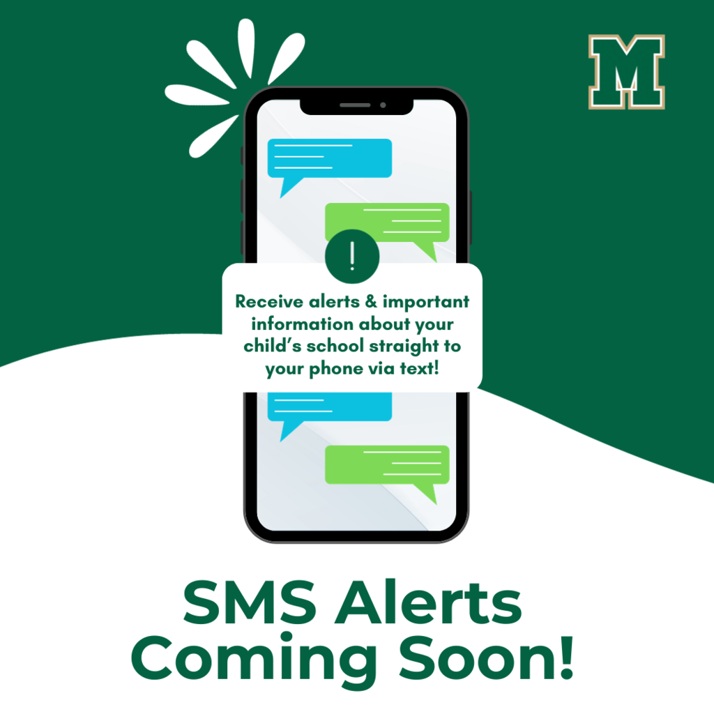 Receive alerts & important information about your child's school straight to your phone via text! SMS Alerts coming soon!