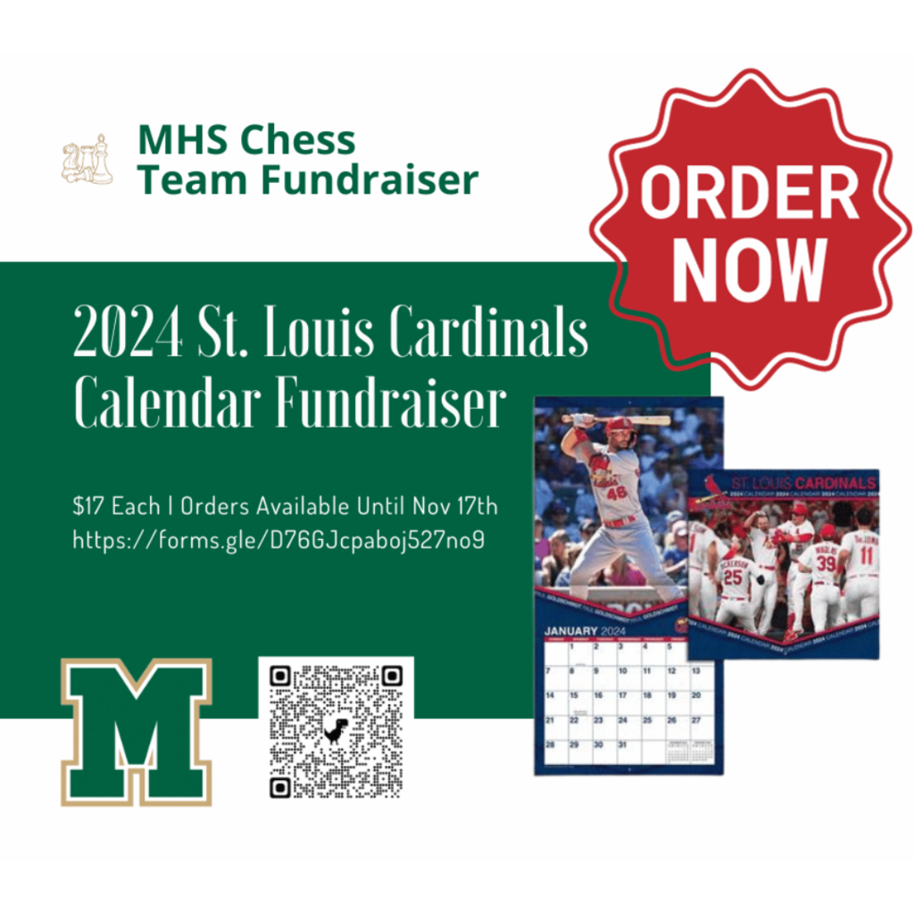 MHS Chess Team Kicks Off Annual St. Louis Cardinals Fundraiser